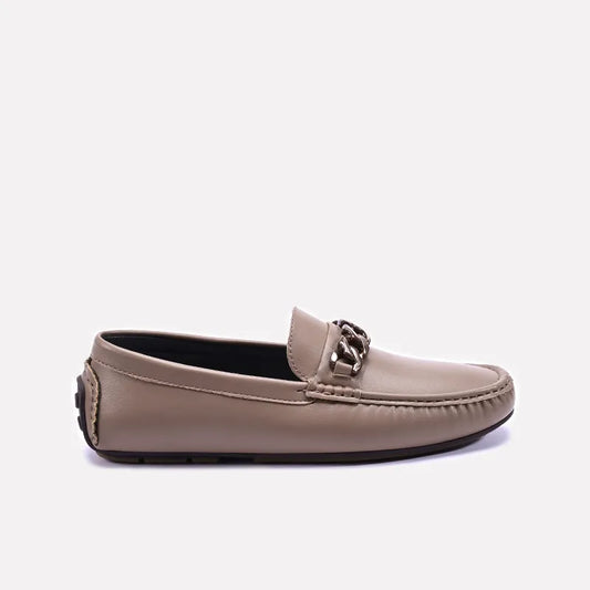 Khaki Chain Loafers For Men 0130950