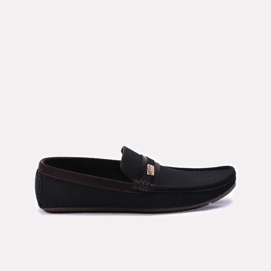 Mens Black Velvet Loafers