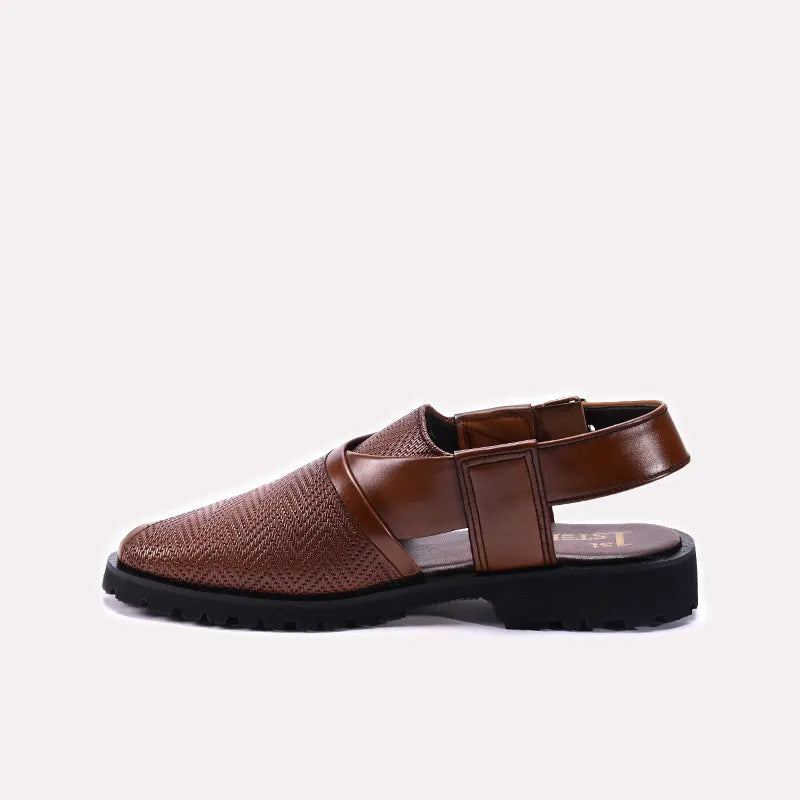 Mens Mustard Chunky Peshawari Chappal 0141143