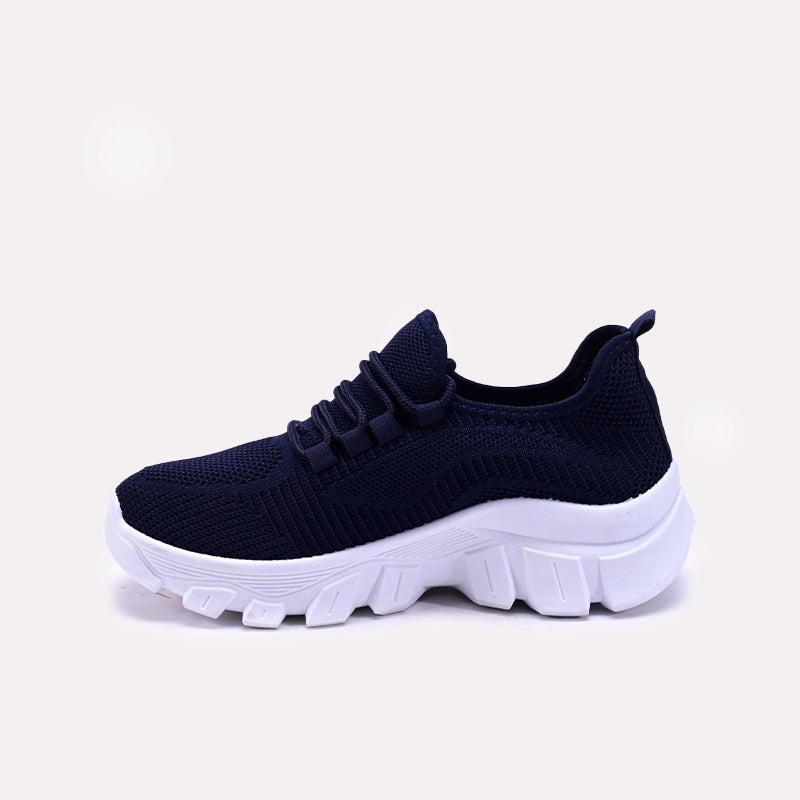 Navy Blue Chunky Slip On Sneakers 0440847
