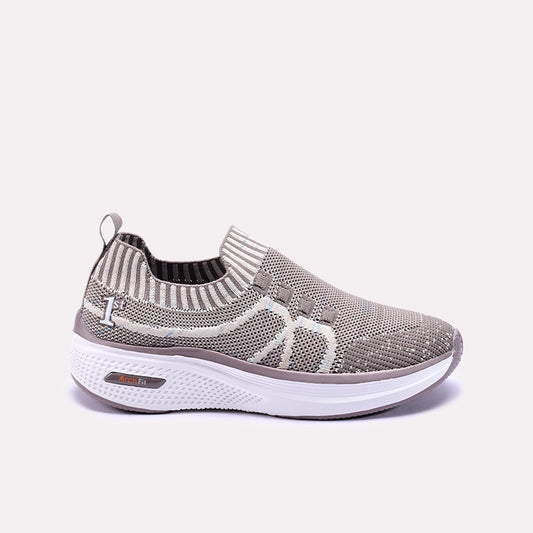 Nymira Brown Slip On Sneakers 0440774