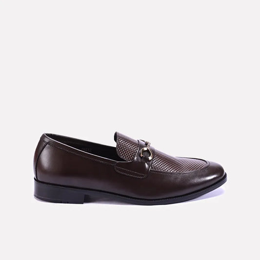 pembroke mens brown formal horsebit loafers