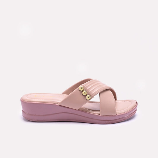 Womens Pink Comfy Casual Slippers