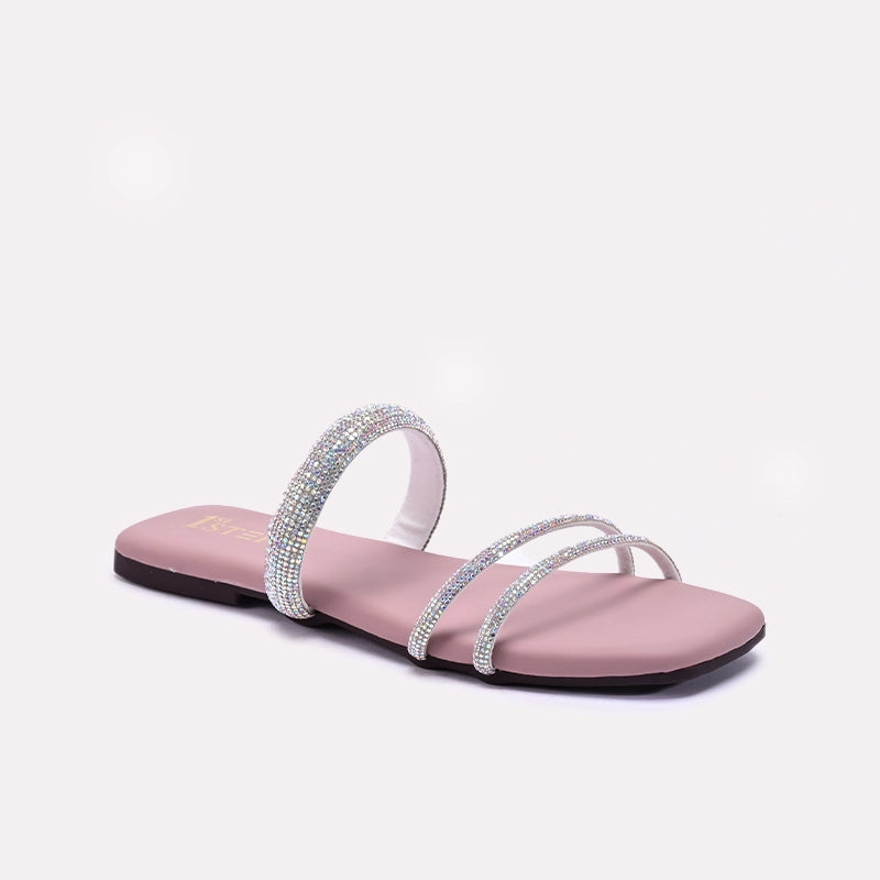 Pink Fancy Flat Slippers