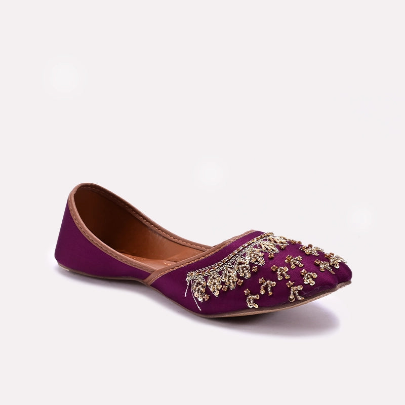 Purple Khussa For Women 0440836 – 1st Step Shoes Bags