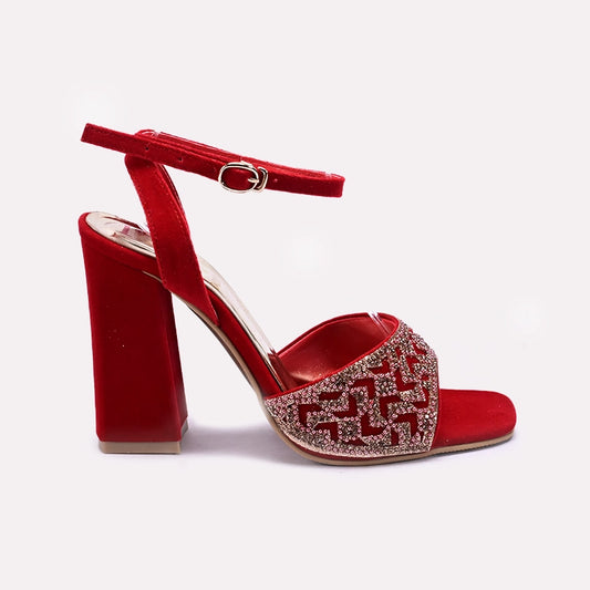Red High Heel Fancy Sandals 0421480