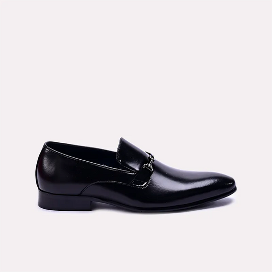 roderick mens black narrow toe formal loafers