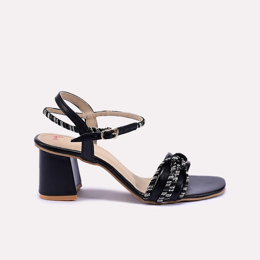 Sonata Black Fancy Sandals 0421337
