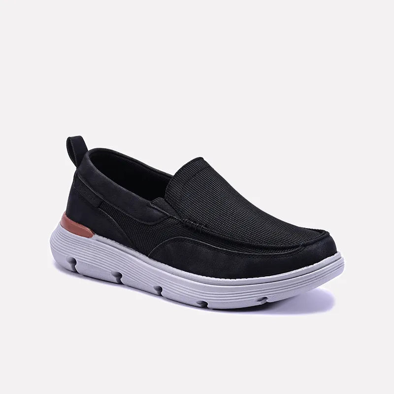 Swerve Black Slip On Sneakers 0120496