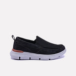 Swerve Black Slip On Sneakers 0120496