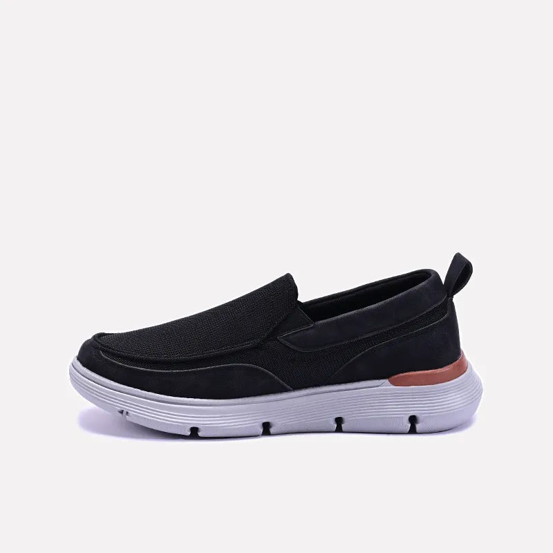 Swerve Black Slip On Sneakers 0120496