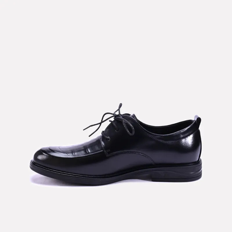 thornleigh black derby formal shoes for mens