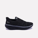 Vortex Black Slip On Sneakers 0120503