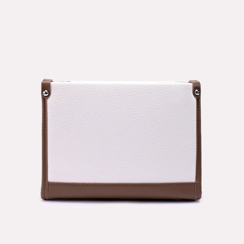 White Casual Shoulder Bags 0331393