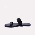 Womens Black Casual Flat Slippers 0413230