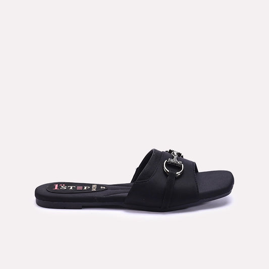 Womens Black Casual Slippers 0412986