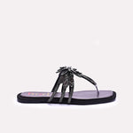 Womens Black Fancy Slip Ons 0412991