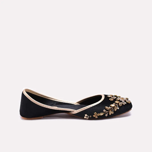 Womens Black Khussa 0440801