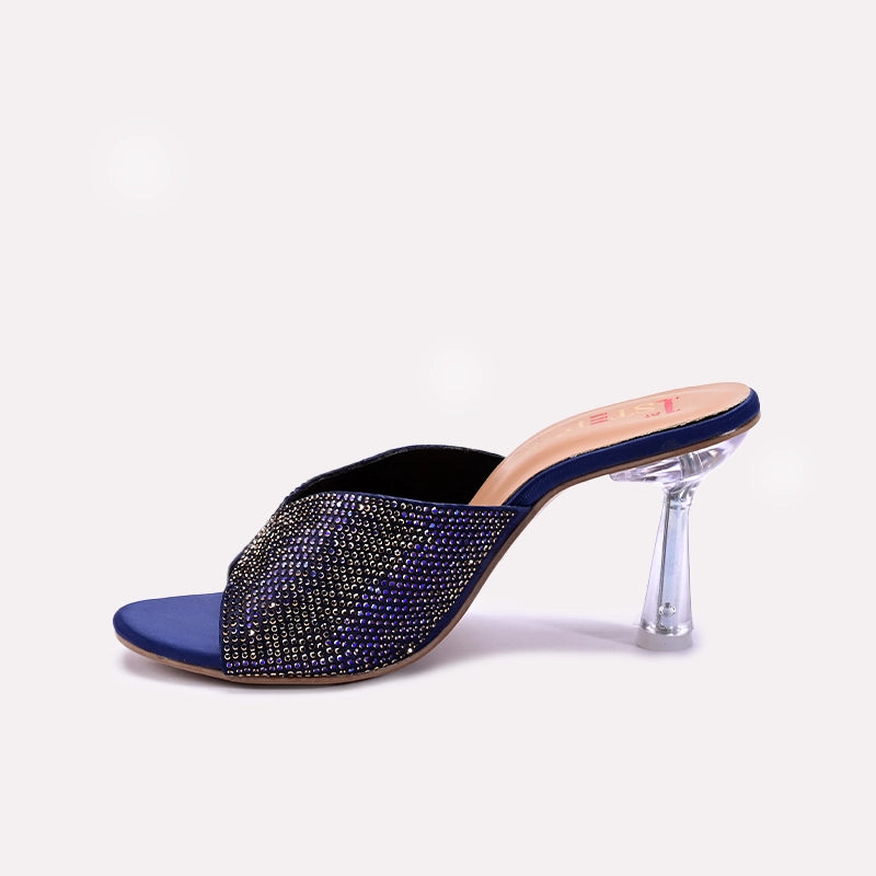 Womens Blue Bridal Slippers 0412629