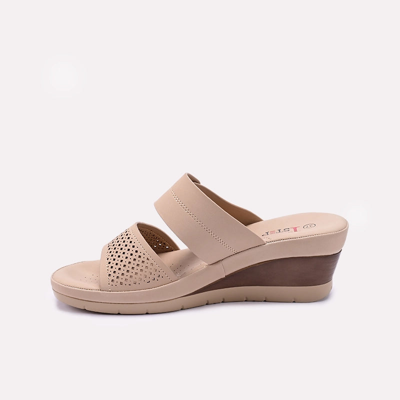 Womens Fawn Casual Wedge Slippers 0413306