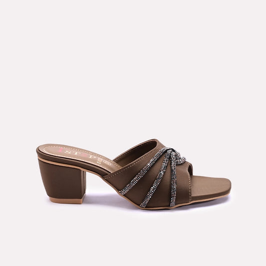 Womens Fawn Fancy Heel Slippers 0413062