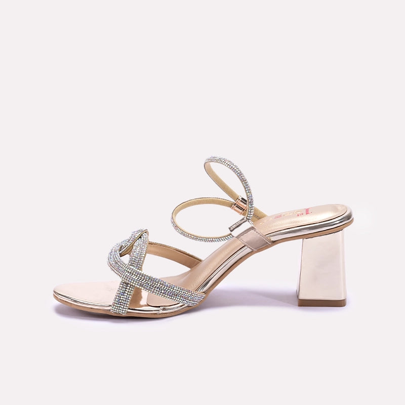 Womens Gold Bridal Sandals 0420853