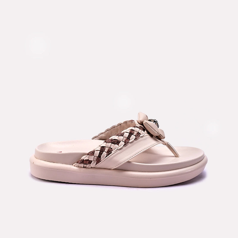 Womens Fawn Comfy Flip Flops