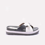 Womens Gray Comfy Slippers
