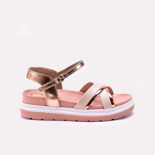 Womens Peach Casual Sandals