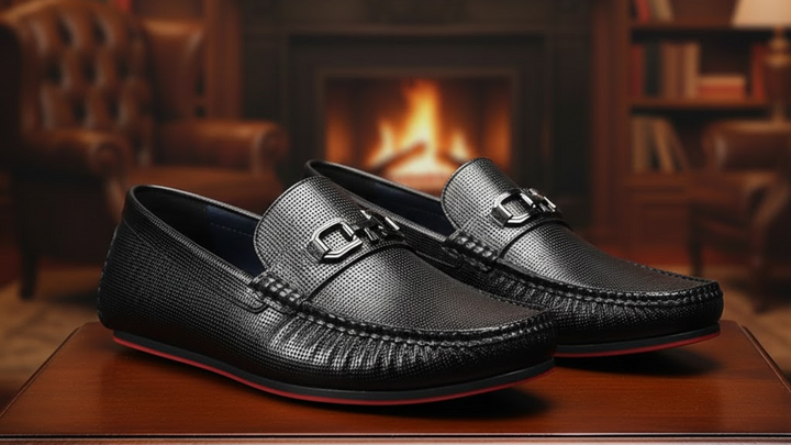 Men’s Black Leather Slip-On shoes: Elegant Formal & Casual Options