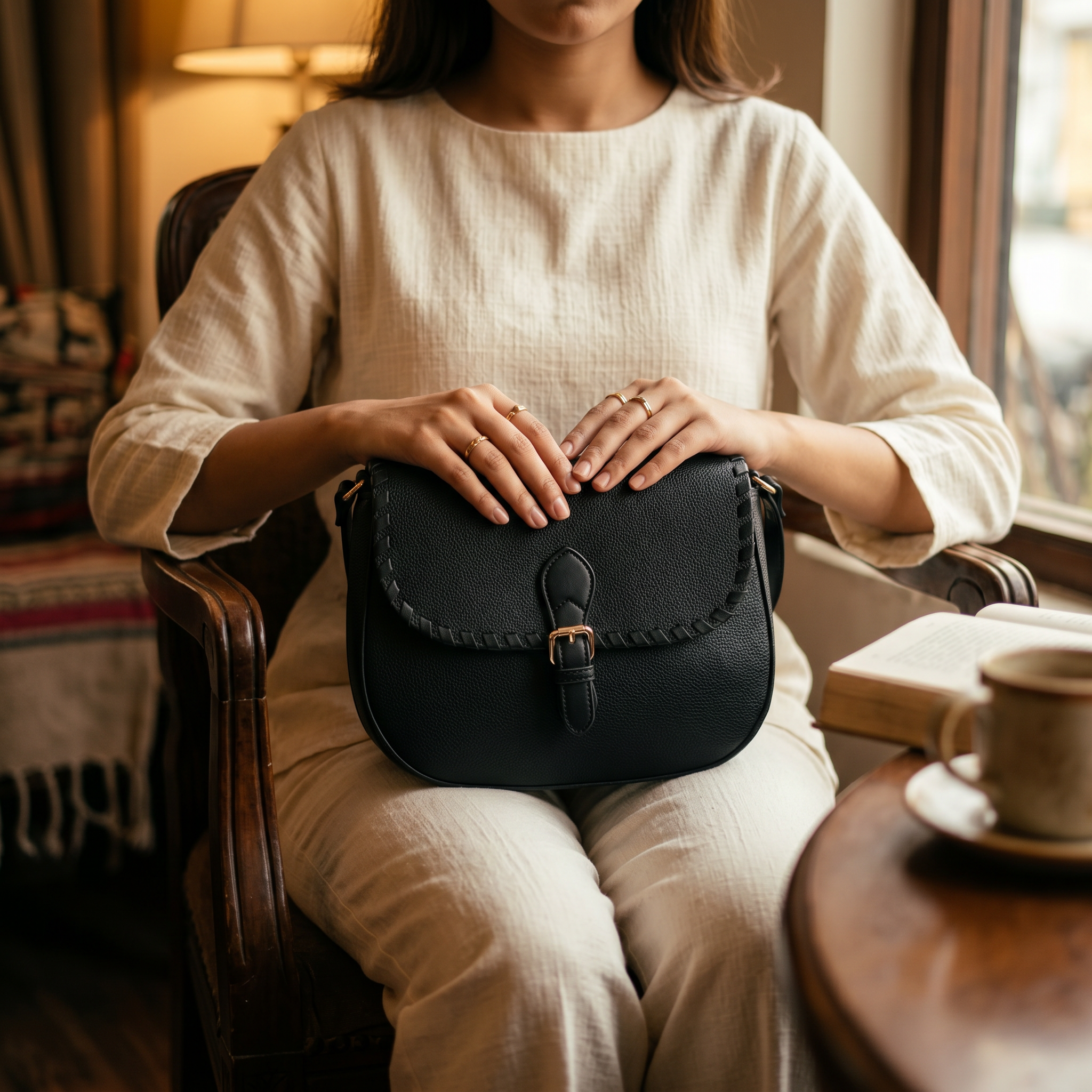 Casual Hand Bag Black 0322294