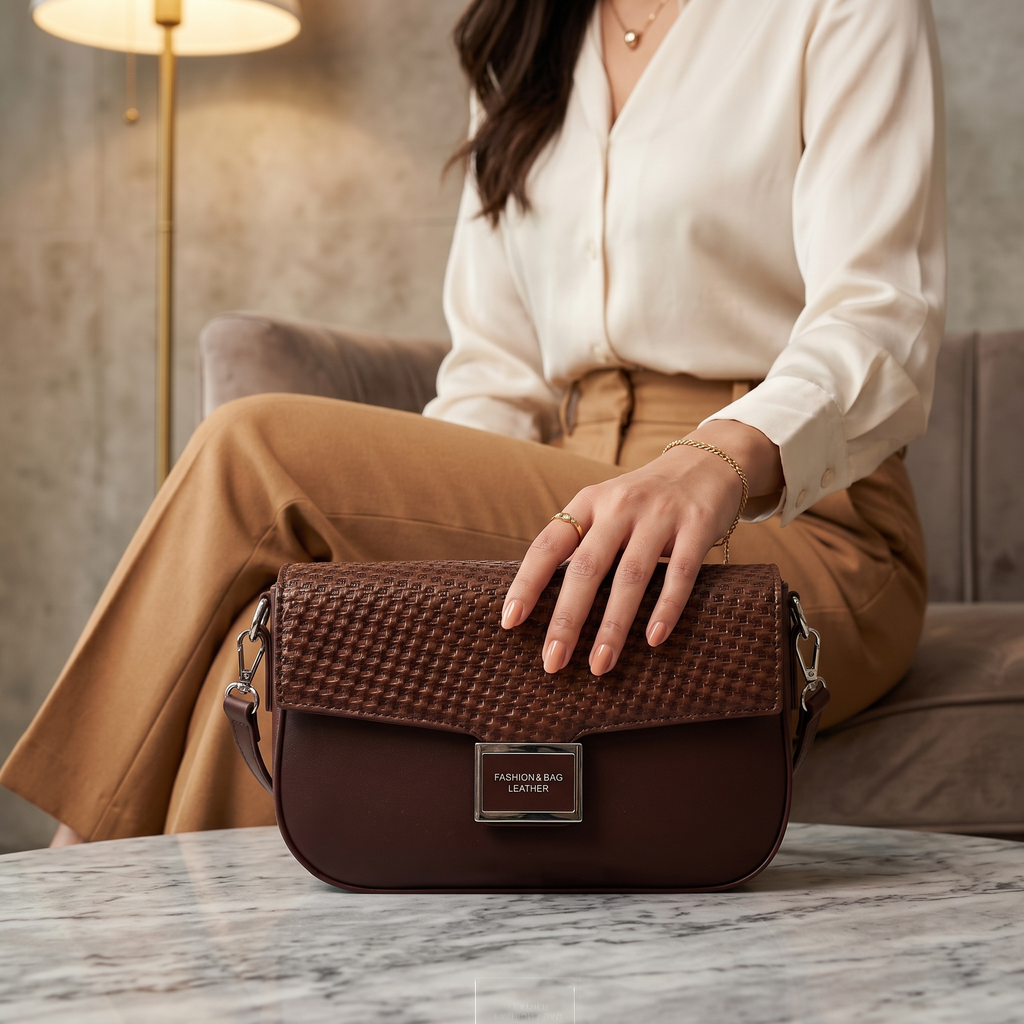 Casual Hand Bag Dark Brown 0322295