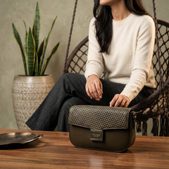 Casual Hand Bag Green 0322295