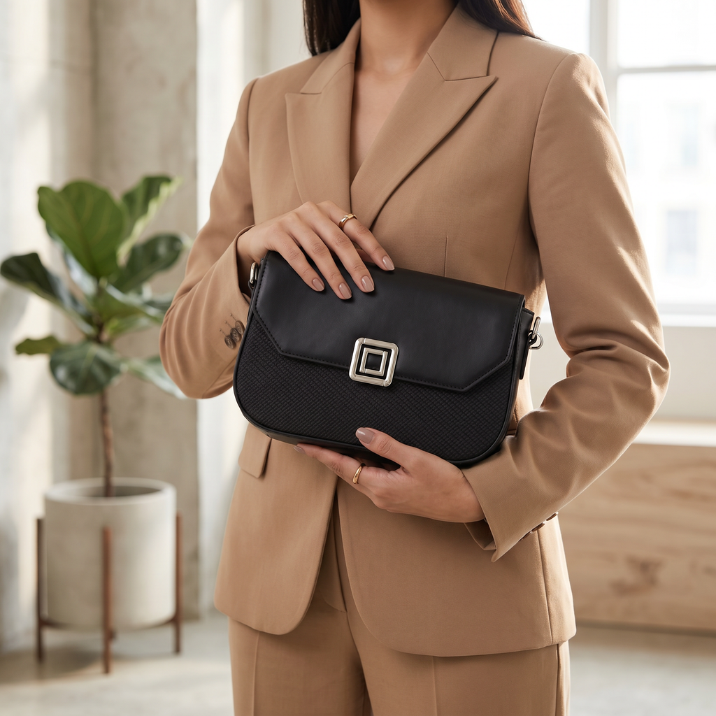Casual Hand Bag Black 0322296