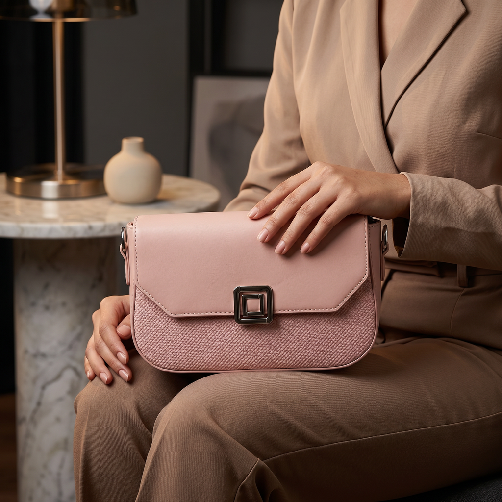 Casual Hand Bag Pink 0322296
