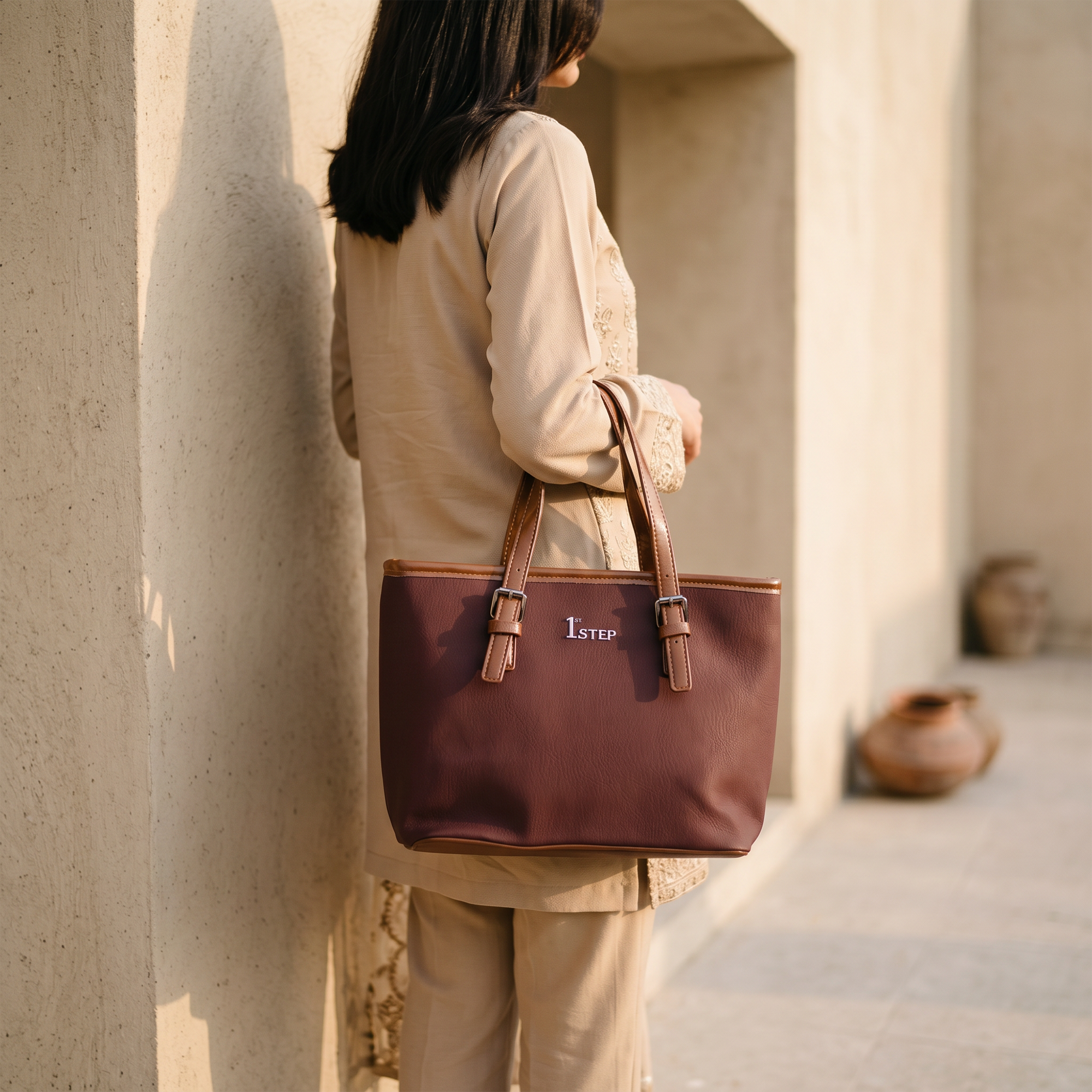 Casual Hand Bag Maroon 0322300