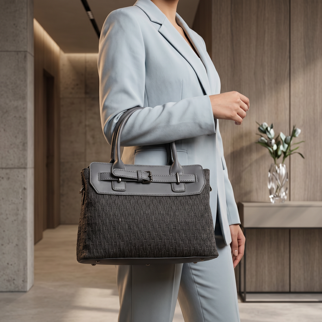 Casual Shoulder Bag Gray 0331760