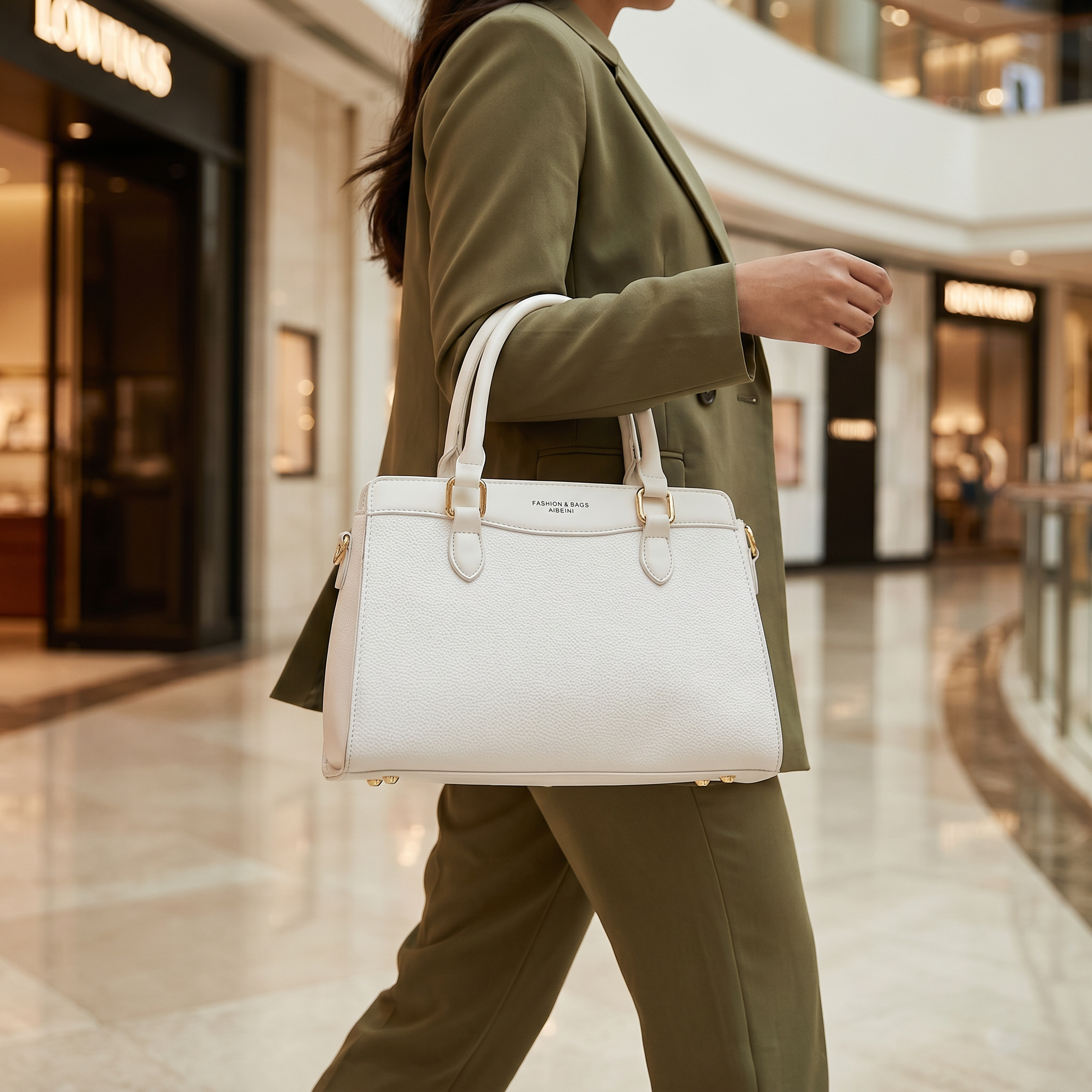 Casual Shoulder Bag White 0331770
