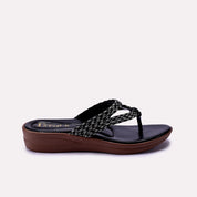 Black Fancy Flip Flop 0412159