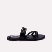 Black Flat Fancy Slipper 0412196