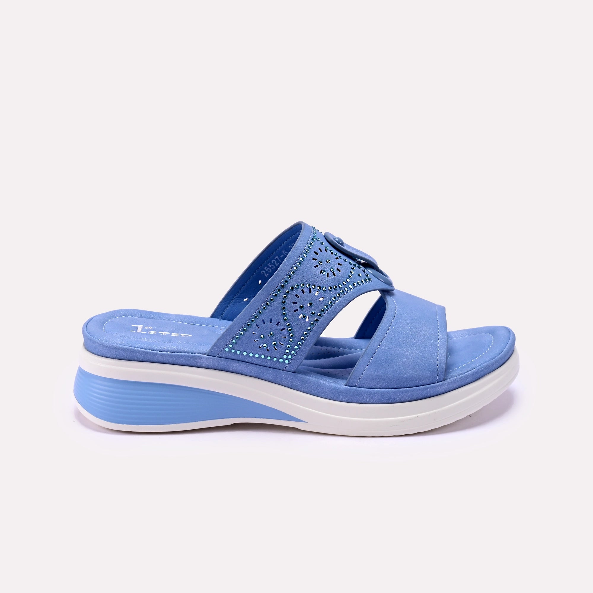 Charlotte Blue Soft Slippers 0412260