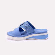 Charlotte Blue Soft Slippers 0412260