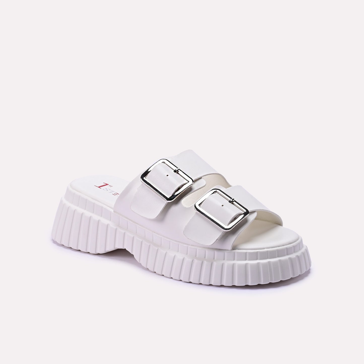 White Minimalist Formal Slipper 0412369