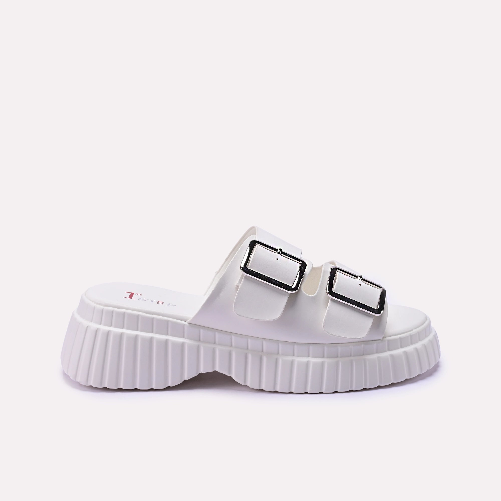 White Minimalist Formal Slipper 0412369