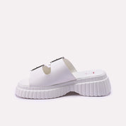 White Minimalist Formal Slipper 0412369