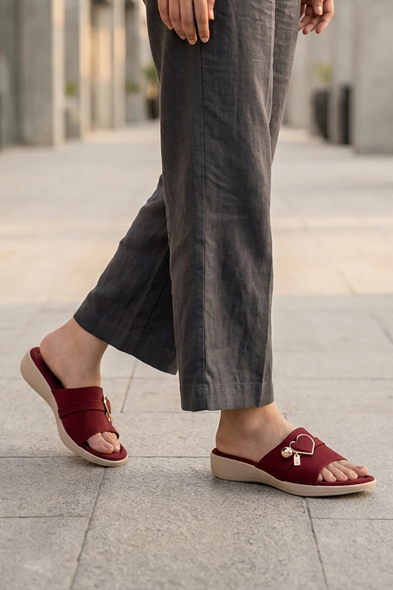 Casual Slipper Maroon 0413585