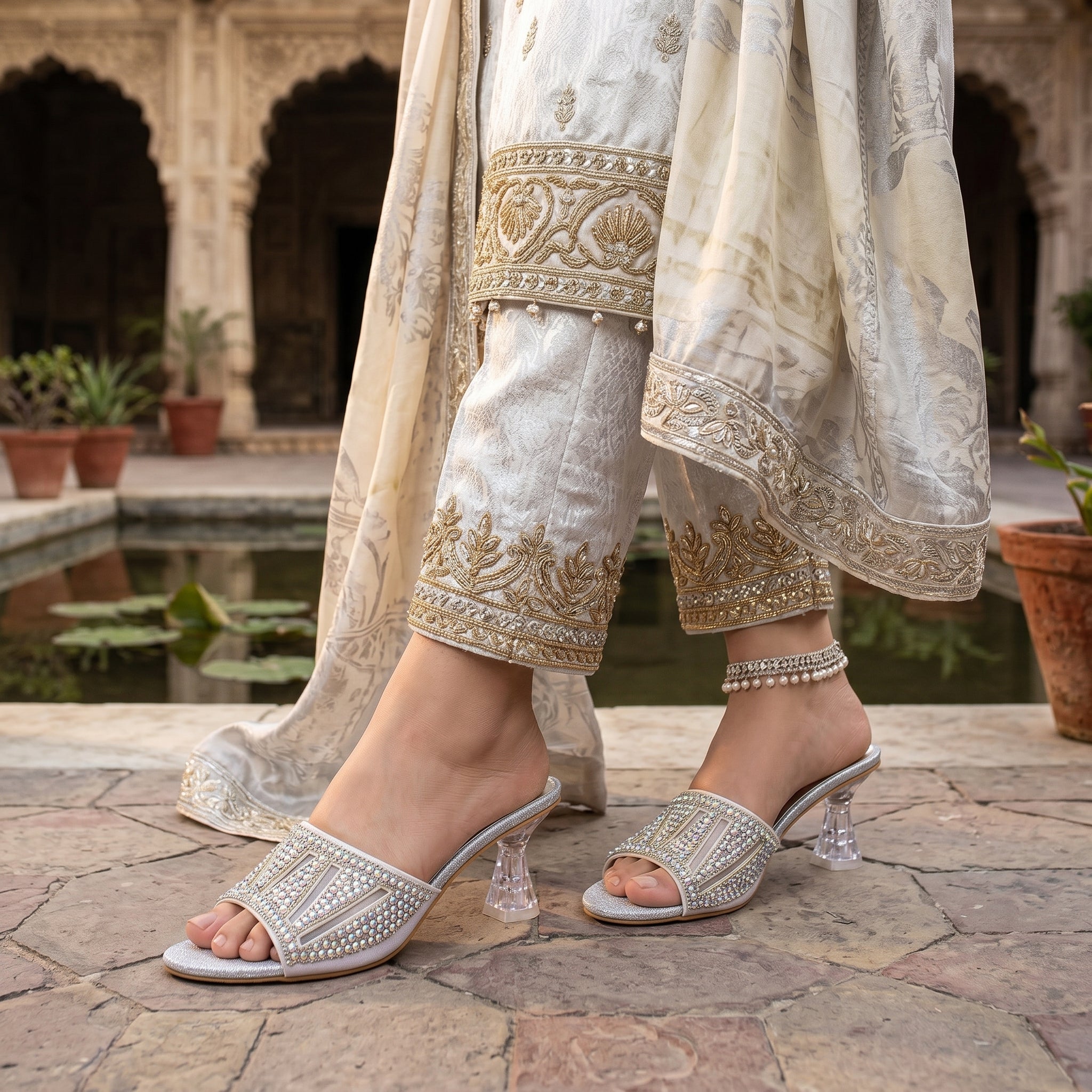 Bridal Slipper Silver 0413766