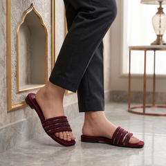 Fancy Slipper Maroon 0413788