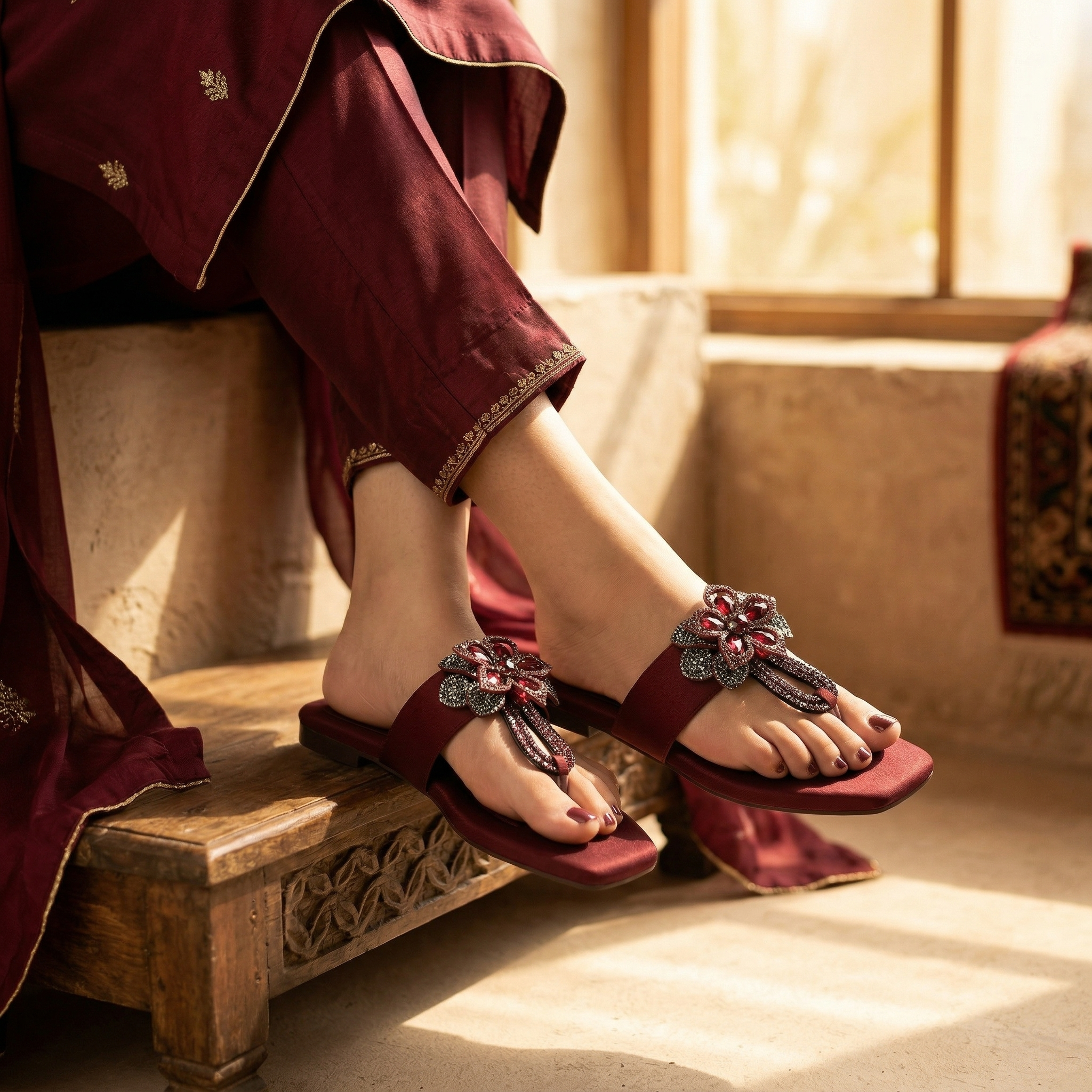 Fancy Slipper Maroon 0413799