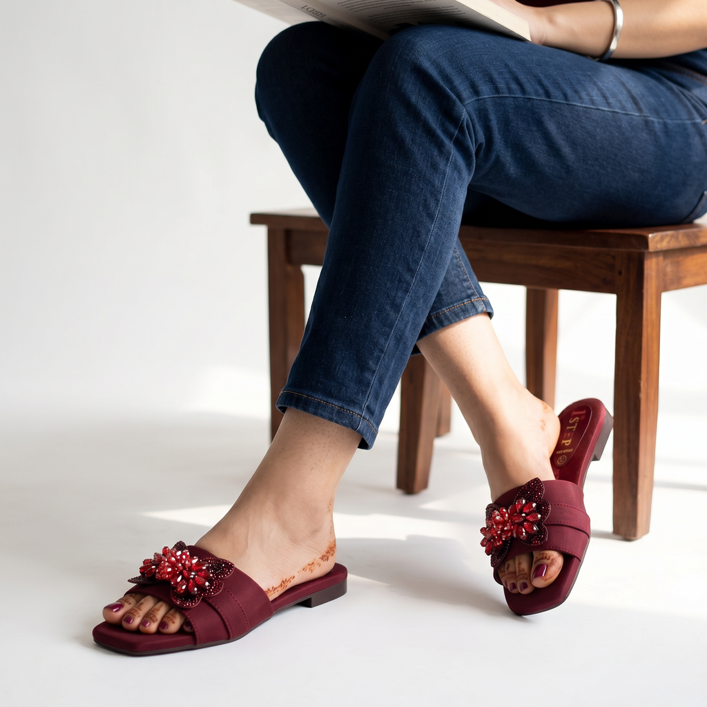Fancy Slipper Maroon 0413800